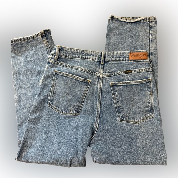 Wrangler Denim - Wrangler Women’s High Rise Rodeo Straight Crop Blue Jeans Size 10/30